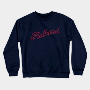 Flathead Hot Rod red print Crewneck Sweatshirt